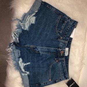Brand new denim ripped shorts